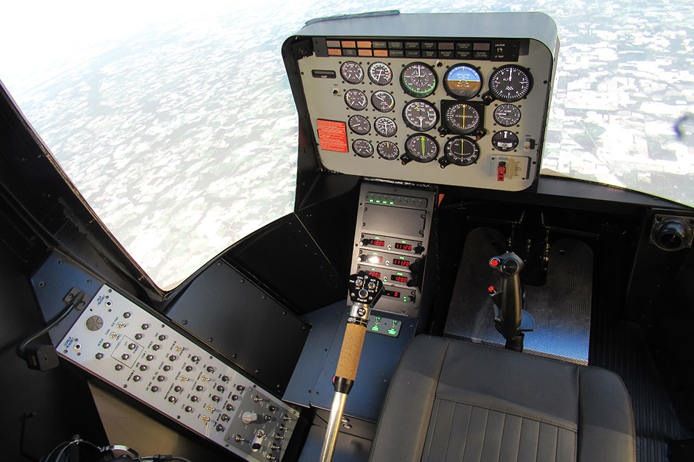 Highly versatile flight simulator for Police, Fire, and Medical helicopter helicopter flight training.